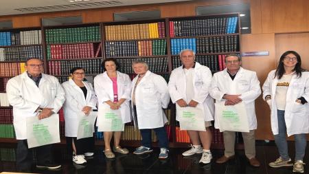 Grupo de voluntariado en el Hospital de Talavera de la Reina