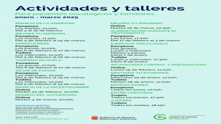 Actividades y talleres primer trimestre 2025 de Navarra