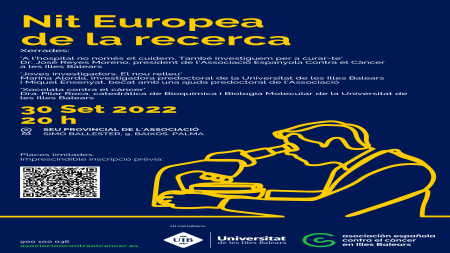 Cartel de la 'Noche Europea de los Investigadores 2022' - 'European Researchers' Night 2022'